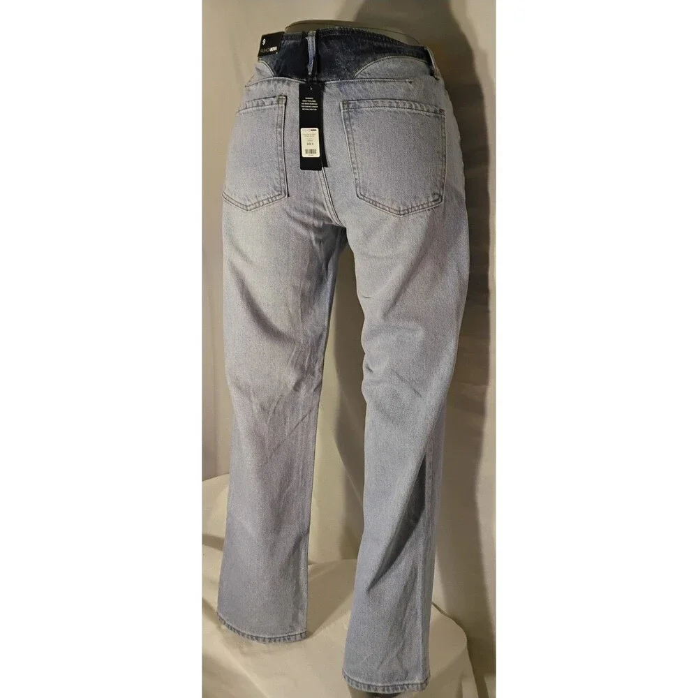 Fashion Nova Notice Me Women's Junior's Size 9 Blue Medium Wash Jeans NWT
